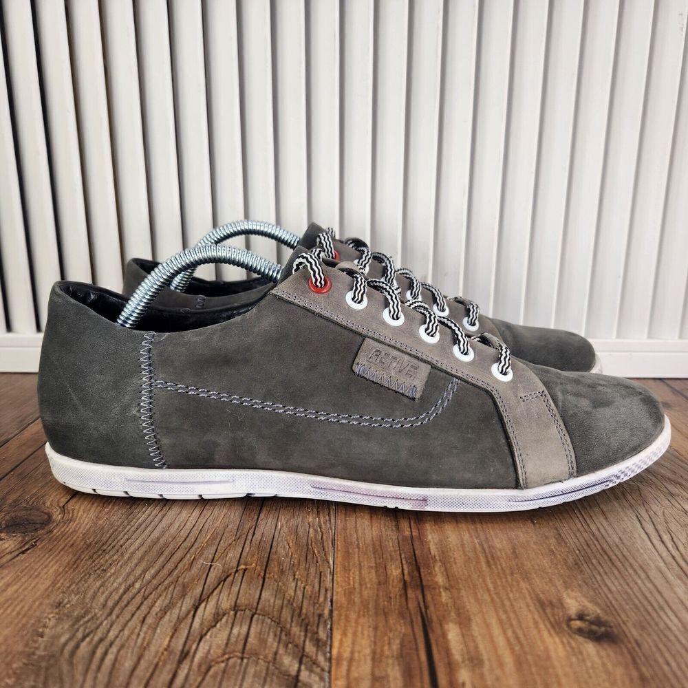 VINTAGE Mida Active Championship Men 8.5 EU 42 Gray Fashion Suede Sneakers Shoes